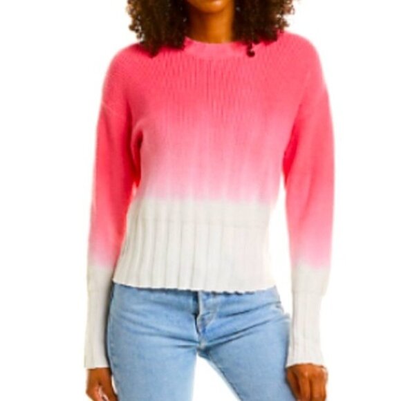 SCOTT & SCOTT LONDON Pink White Ombré Sweater Large - Picture 7 of 7